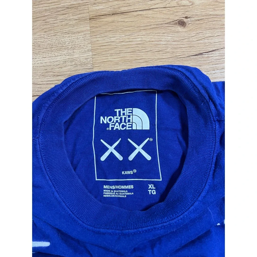 The North Face x KAWS T Shirt Men's XL Blue XX Embroidered TNF Collab Tee